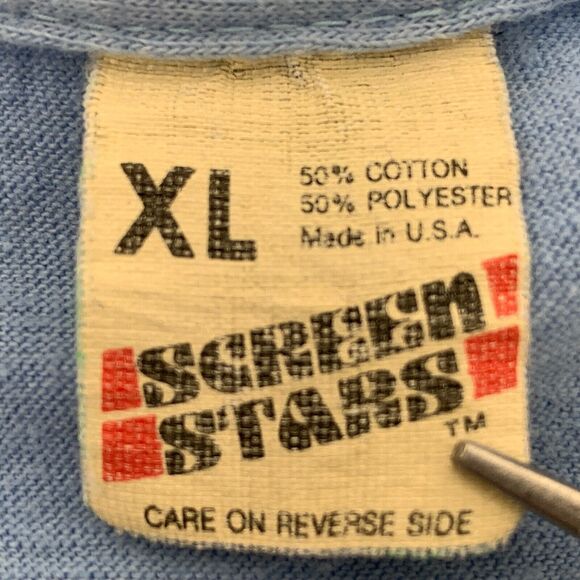 Vintage 80s Bobby John Henry T Shirt Wishbone Willie Band Country Blue M Medium - Picture 6 of 8